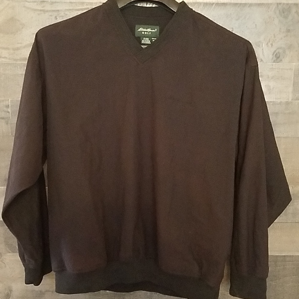 Eddie Bauer Golf Charcoal Black Pull-Over Jacket
